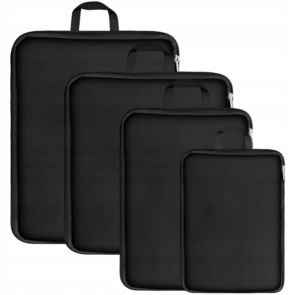 4x Komprimeringspose Organizer til Koffert Pakking Reisebagasje Sett