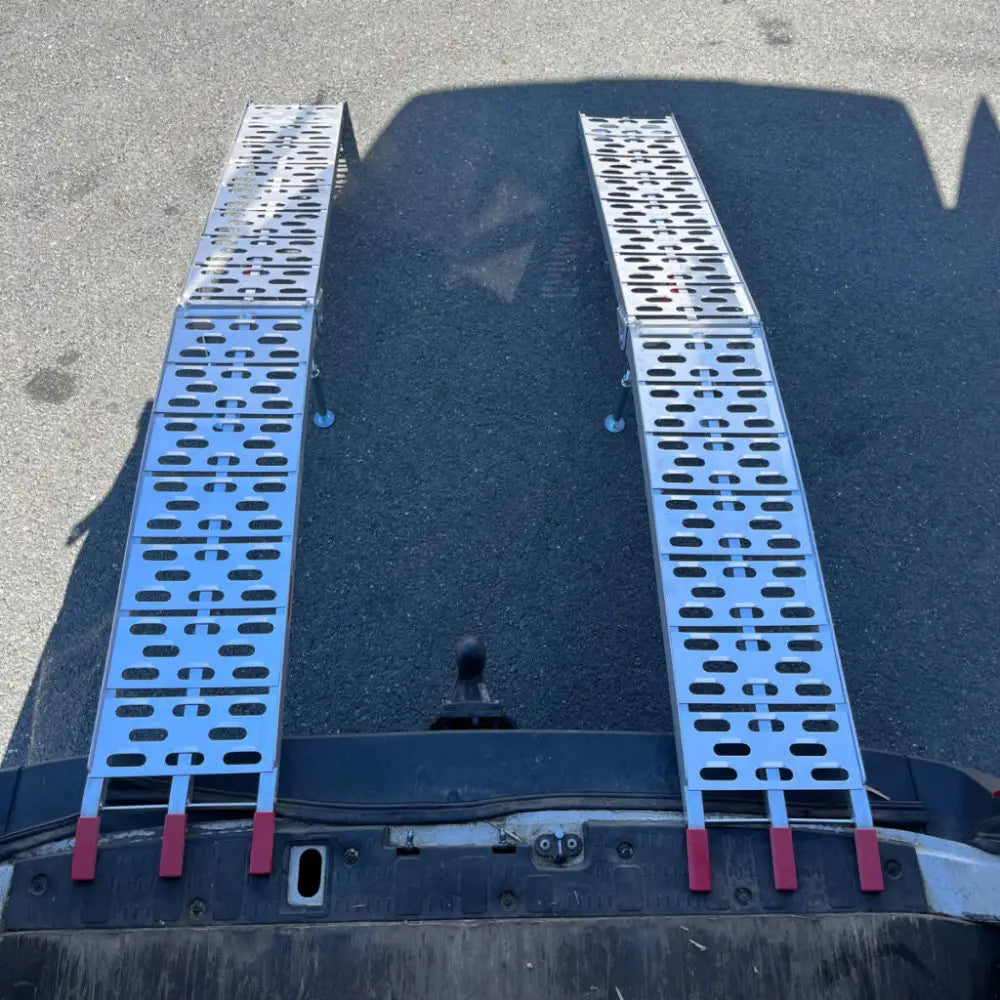 Aluminum Ramper (2 Stk) Maks Belastningskapasitet 1360 Kg Shark Utv Moto