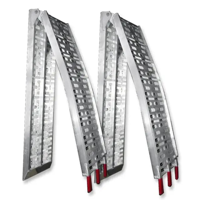Aluminum Ramper (2 Stk) V2 Maks Belastningskapasitet 680 Kg Shark Atv Moto