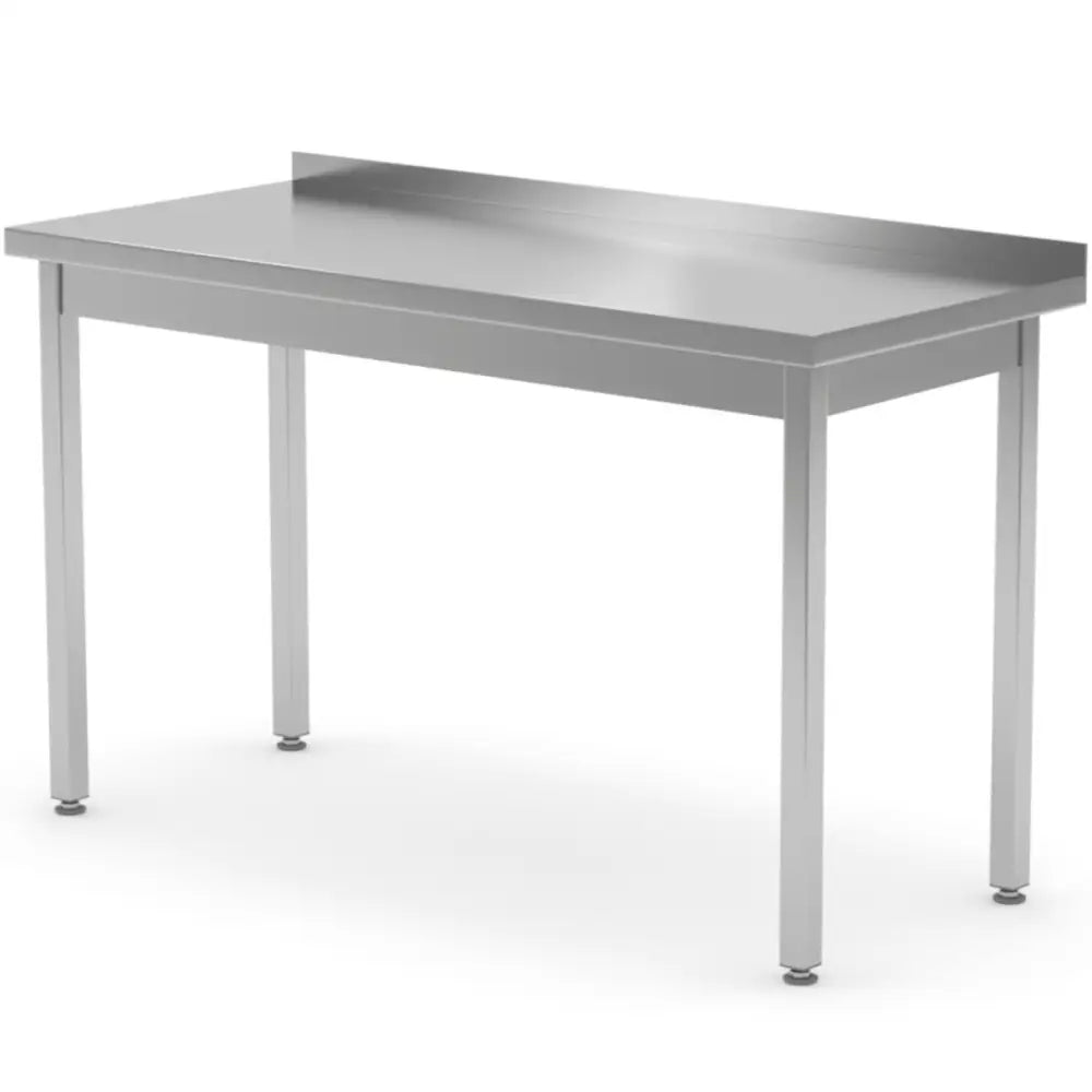 Arbeidsbenk i Rustfritt Stål med Veggmontert Kant 140x70x85 Cm - Hendi 812693