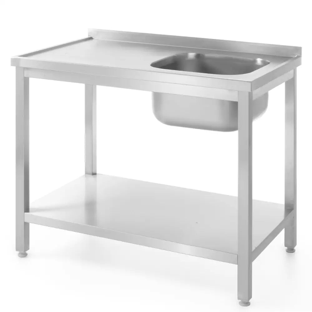Arbeidsbenk med Servant og Hylle 100x70x85 Cm Høyre