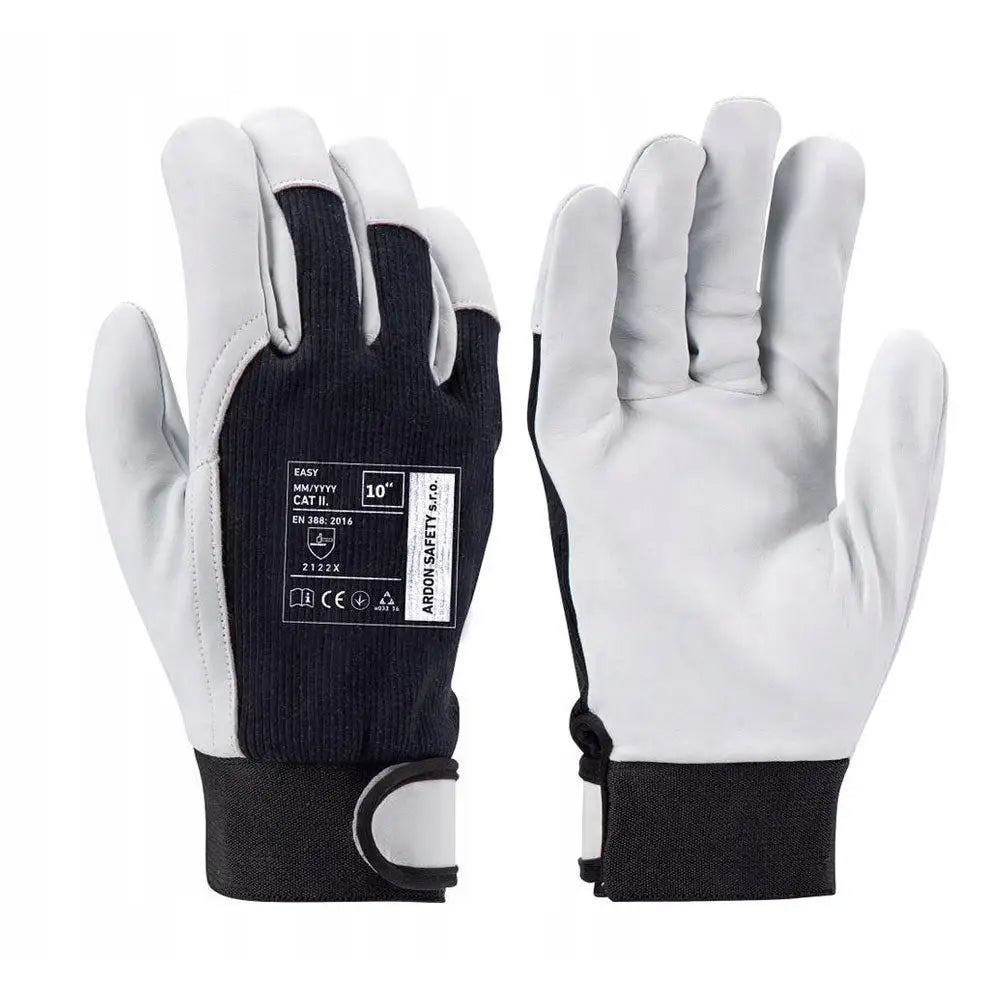 Arbeidshansker (1 Par) Forsterket med Skinn Ardon Easy 10/xl