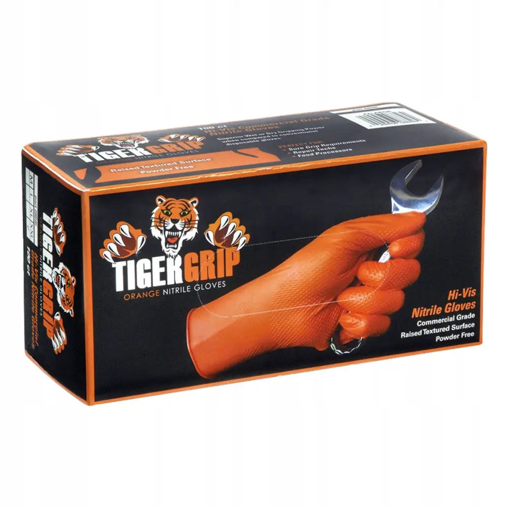 Arbeidshansker for Mekanikk Tykke Xl Nitrilhansker Sterke Tigergrip (90 Stk)