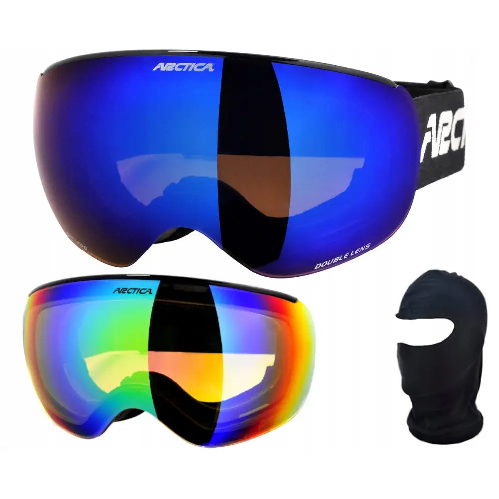 Arctica G111e Speilrefleks Skibriller + Lysnende Utbyttbar Linse + Balaclava