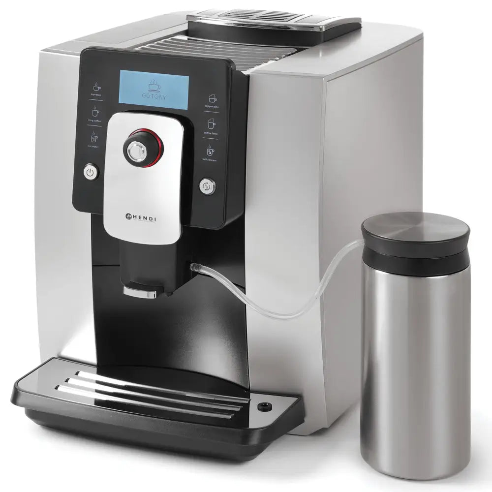 Automatisk Kaffemaskin One Touch med 600 Ml Melkebeholder Sølv Hendi 208984
