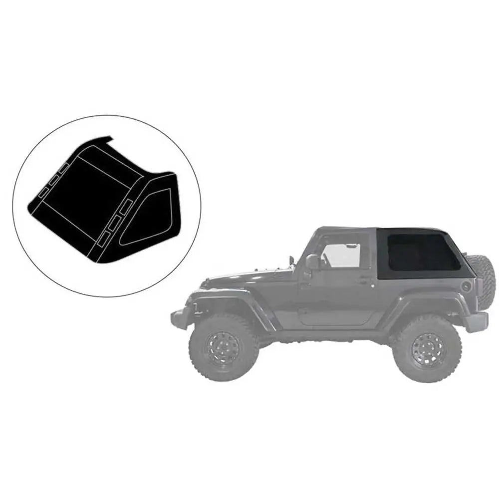 Bagasjebærer med Fastback-tak og Soltak - Jeep Wrangler Jk 2 d 07-18
