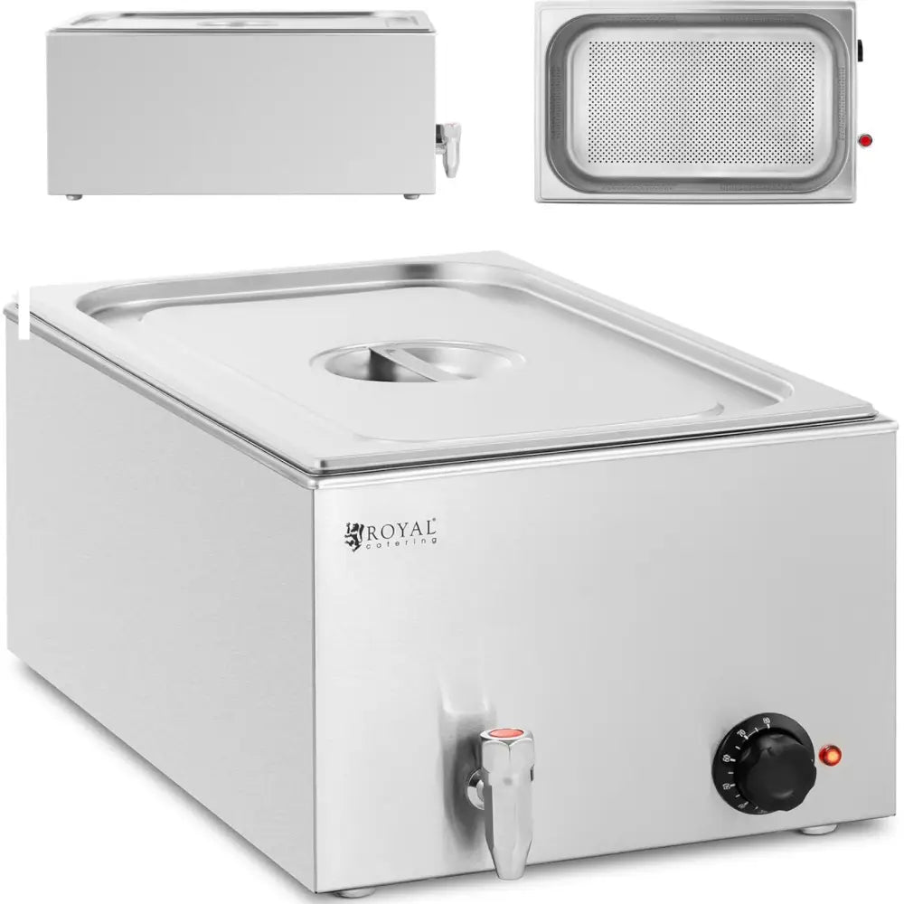 Bain Marie Elektrisk Varmer med Tappekran Gn 1/1 640 w