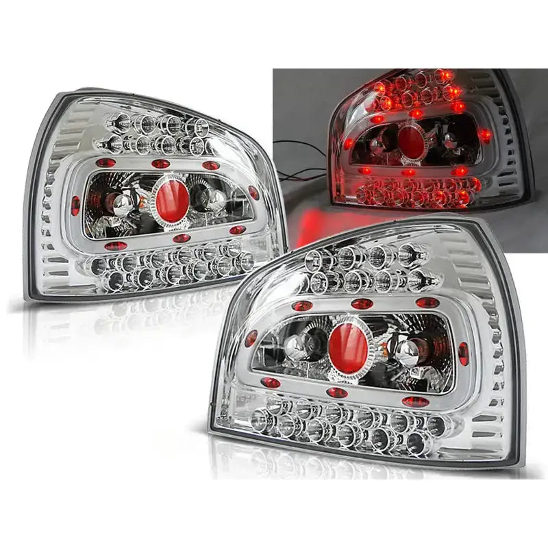 Baklykter Audi A3 08.96-08.00 Hatchback 3d/5d Chrome Led