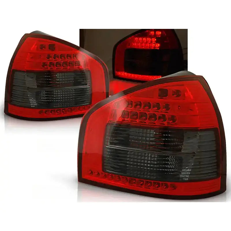 Baklykter Audi A3 08.96-08.00 Hatchback 3d / 5d Red Smoke Led