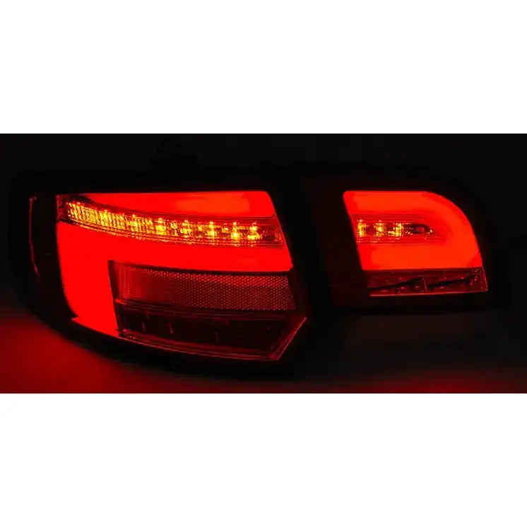 Baklykter Audi A3 8p 5d Sportback 08-12 Led Bar Red Black Seq