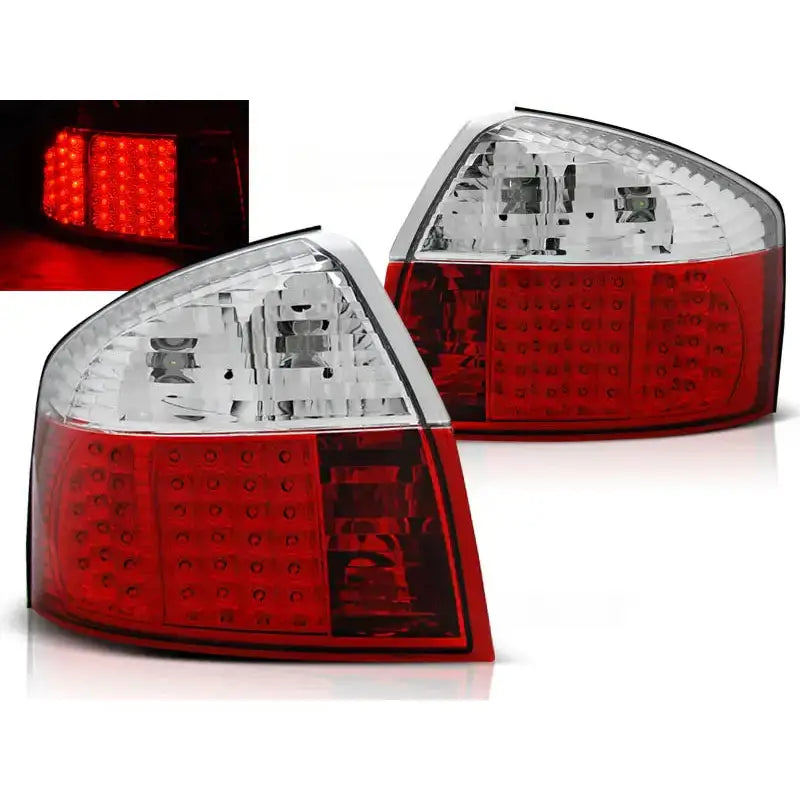 Baklykter Audi A4 10.00-10.04 Limousine Red White Led