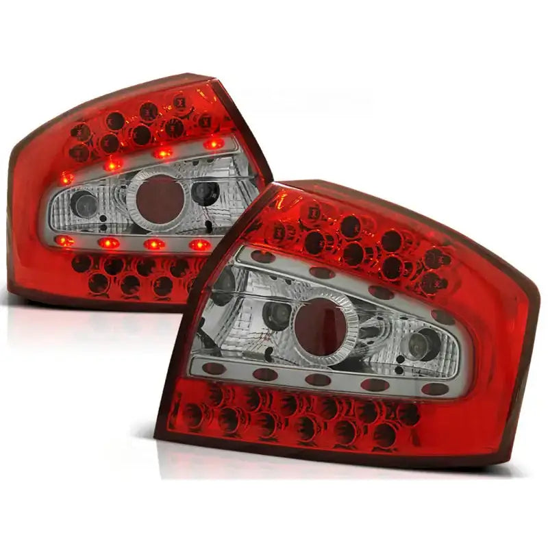 Baklykter Audi A4 8e 10.00-10.04 Sedan Red White Led