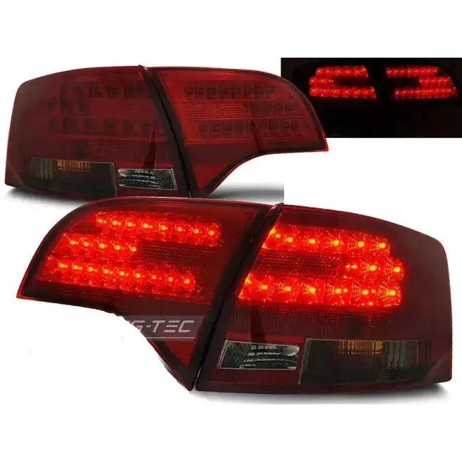 Baklykter Audi A4 B7 11.04-03.08 Avant Red Smoke Led