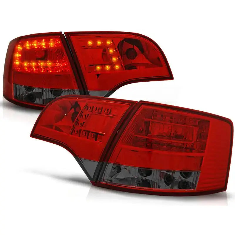 Baklykter Audi A4 B7 11.04-03.08 Avant Red Smoke Led