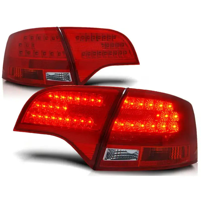 Baklykter Audi A4 B7 11.04-03.08 Avant Red White Led