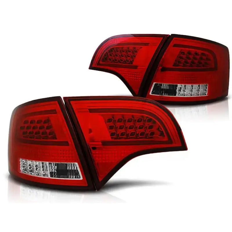 Baklykter Audi A4 B7 11.04-03.08 Avant Red White Led Bar