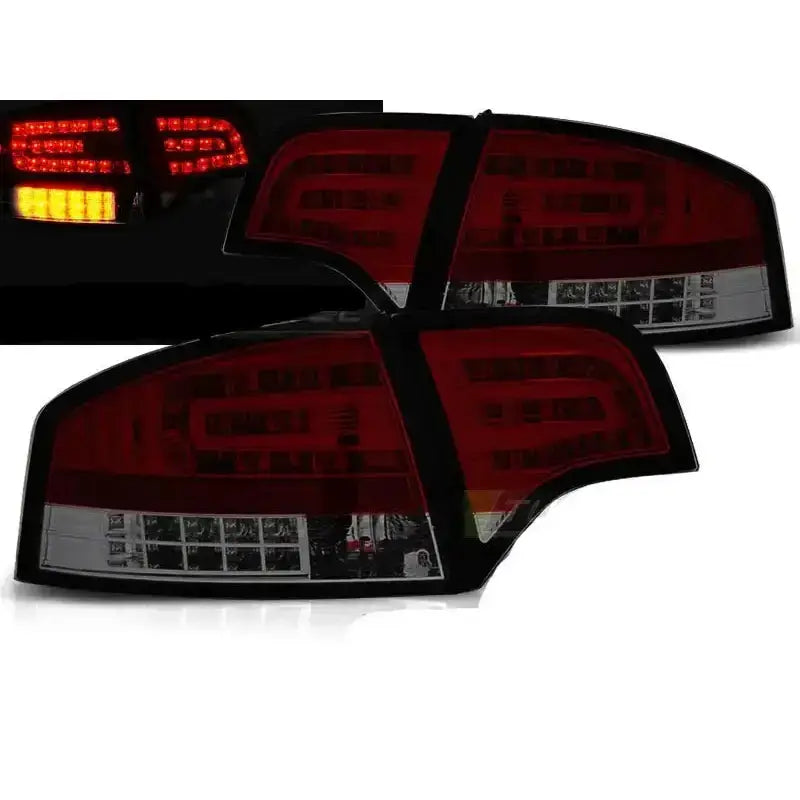 Baklykter Audi A4 B7 11.04-03.08 Sedan Red Smoke Led