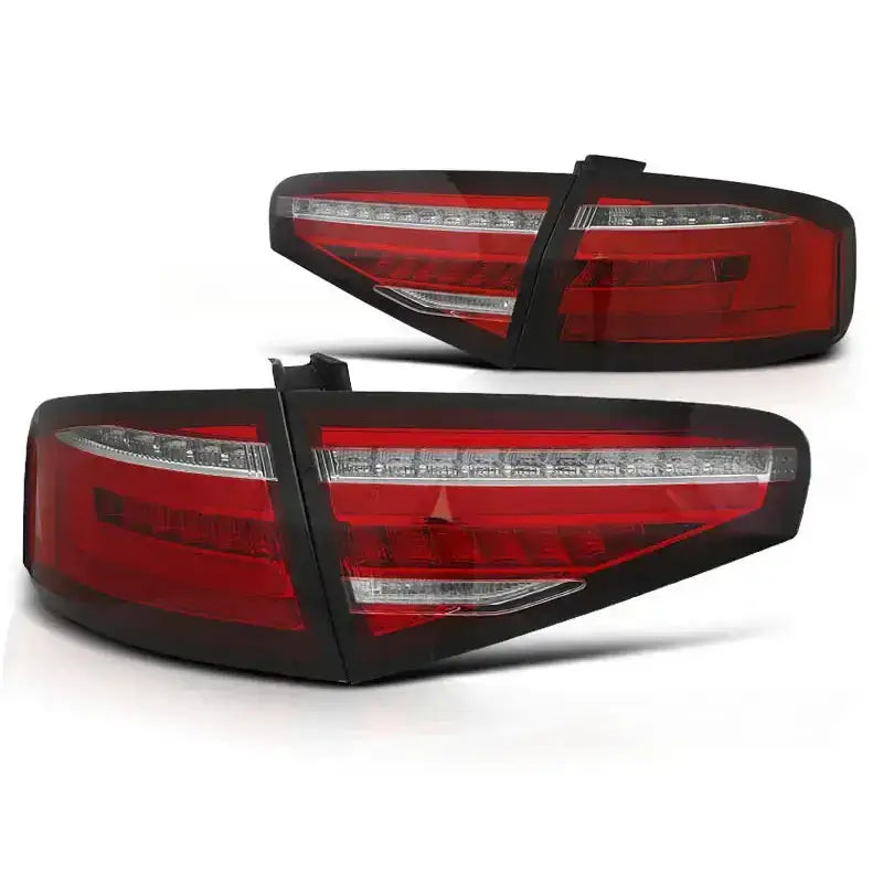 Baklykter Audi A4 B8 12-15 Sedan Oem Bulb Led Bar Red Whie Seq