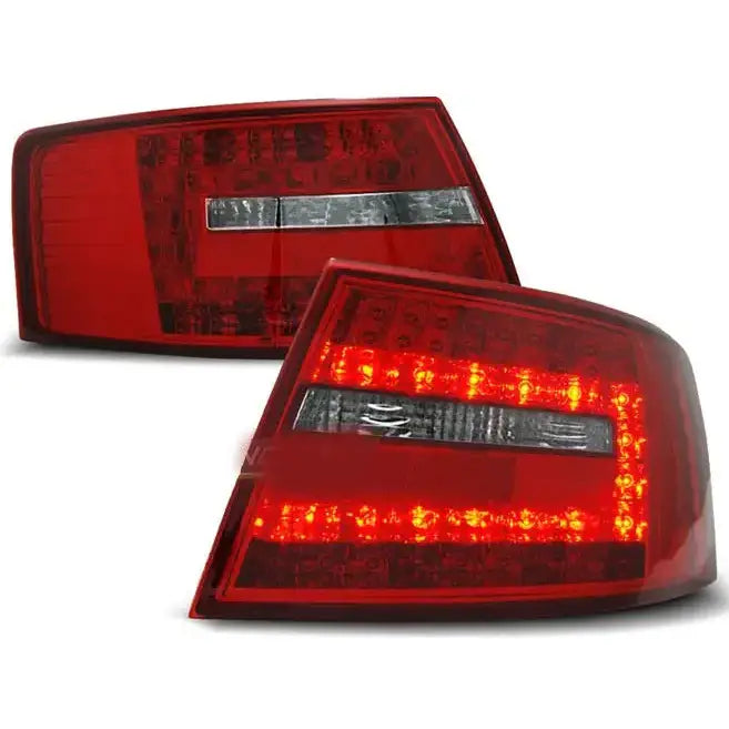 Baklykter Audi A6 C6 Sedan 04.04-08 6-pin Red White Led