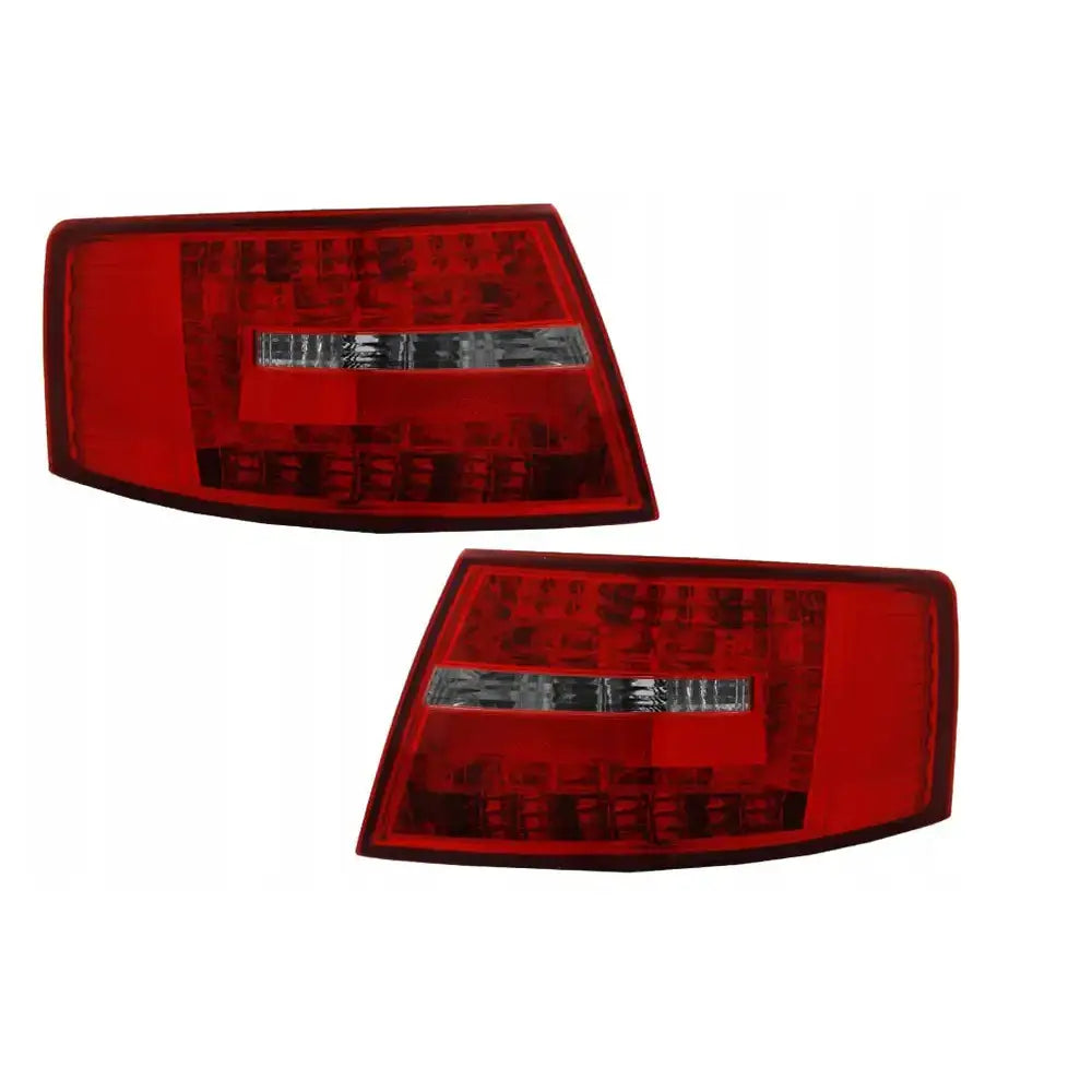Baklykter Audi A6 C6 Sedan 04.04-08 7-pin Red White Led