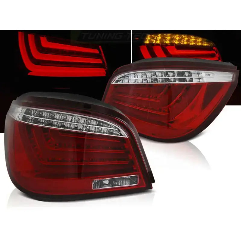 Baklykter Bmw E60 07.03-02.07 Limousine Red White Led Bar