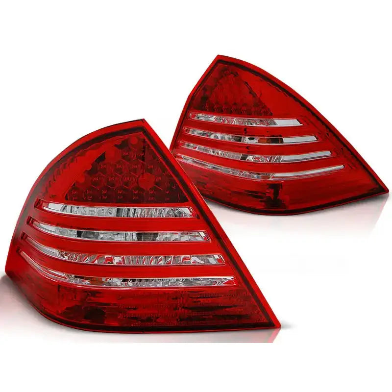 Baklykter Mercedes C-klasse W203 Sedan 00-04 Red White Led