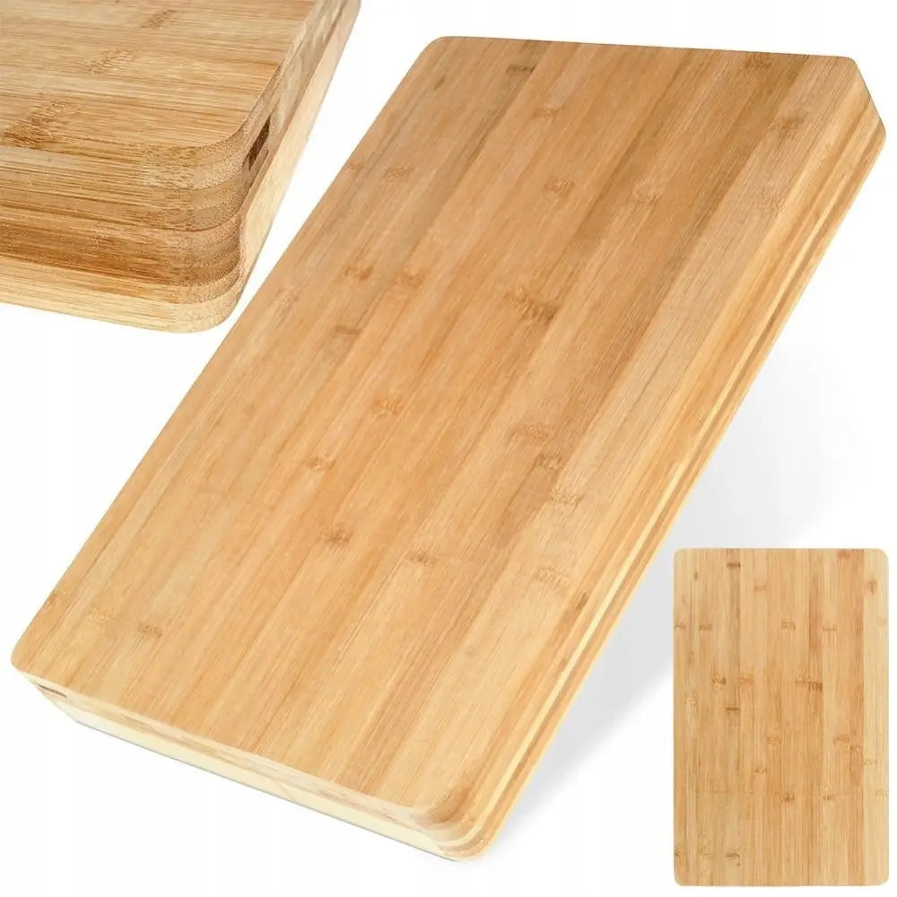 Bambus Skjærebrett Tjukt til Kutte og Servering 46x30x5 Cm