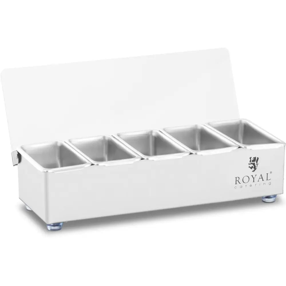Beholderorganisator for Cocktailtilbehør med Lokk 5 x 0,4 l