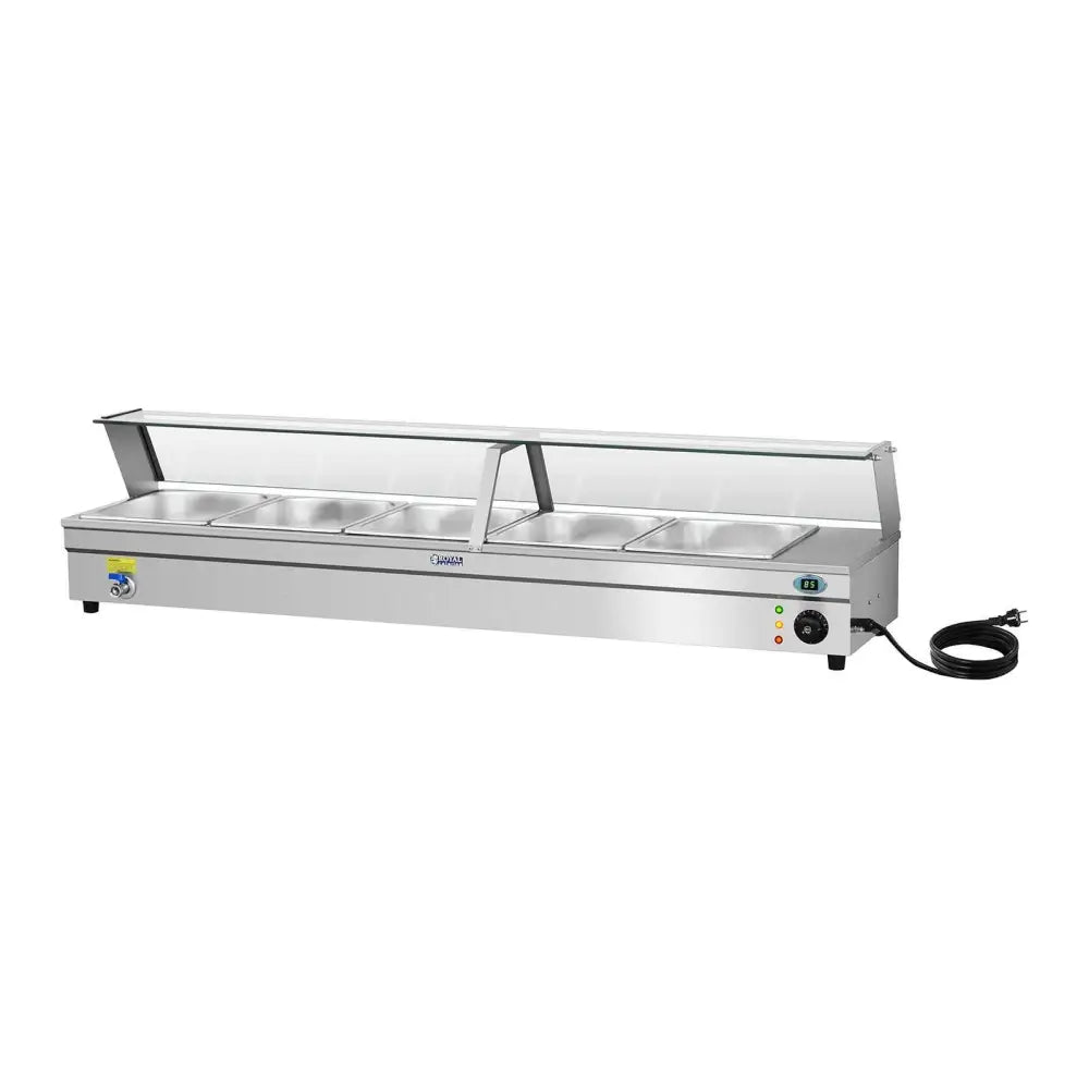Bemar Vannoppvarmer med Kran og Glassdeksel 2200w 30l + 5x Gn1/2