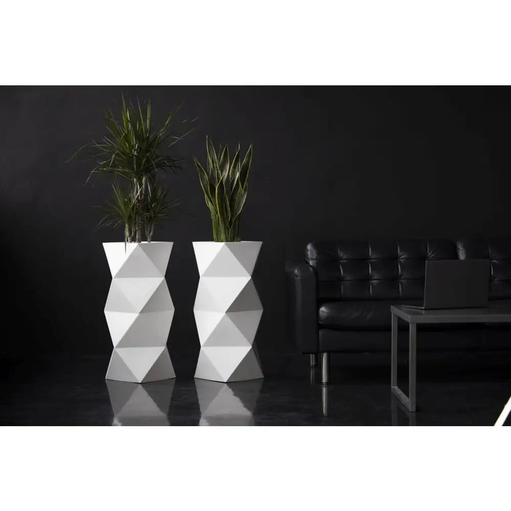 Blomsterpotte Asti Lime (med Indre Hylle + Vann Drenering)