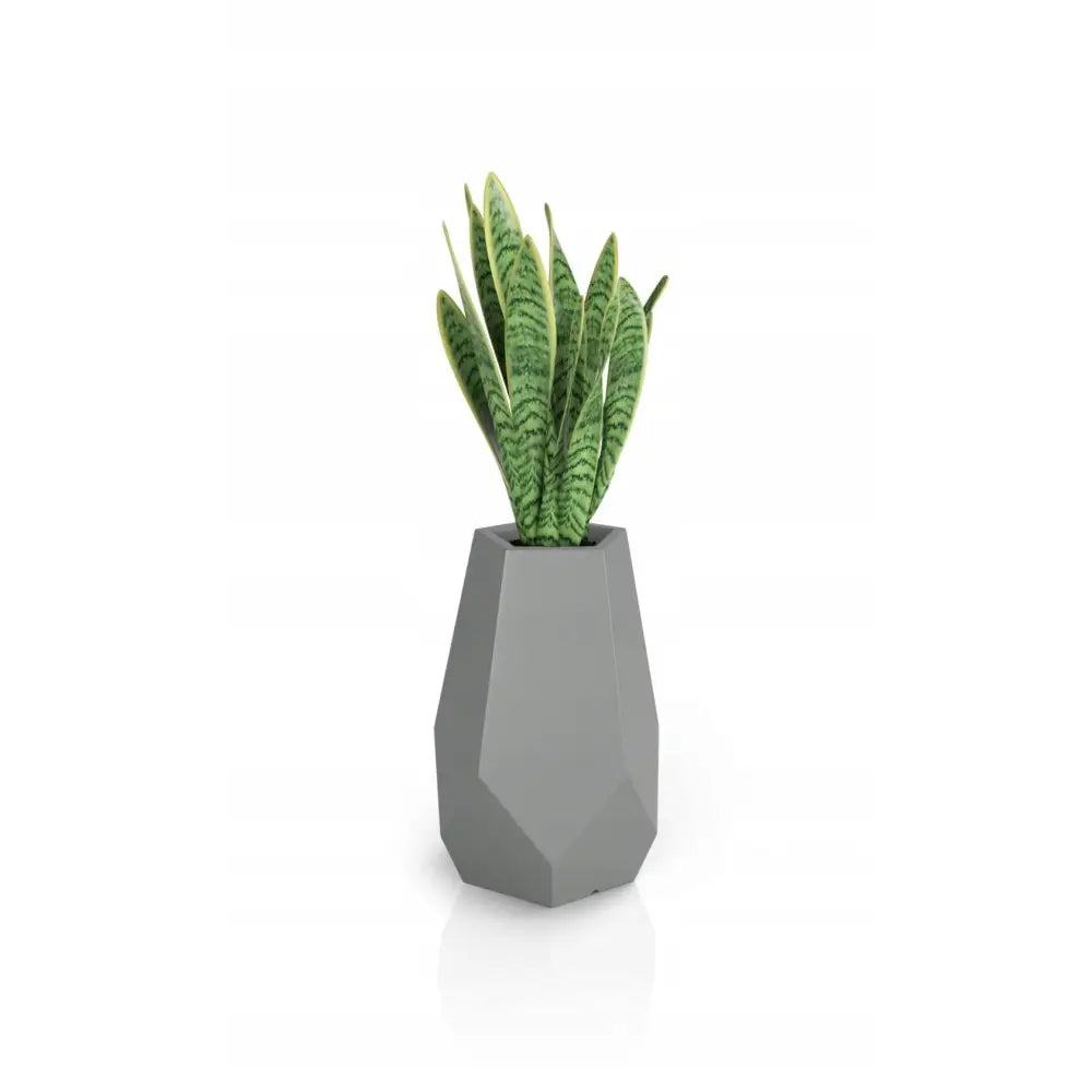Blomsterpotte Bari Grå (med Indre Hylle + Vann Drenering)