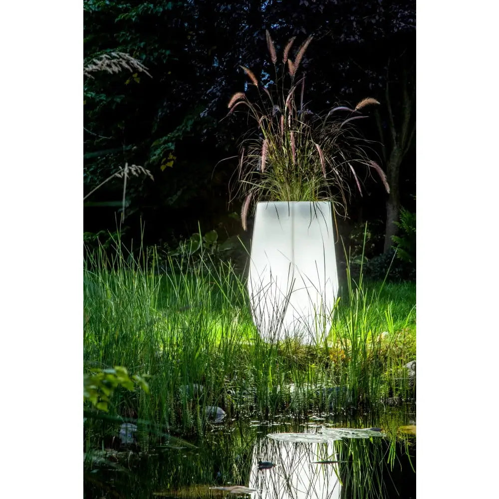Blomsterpotte Belyst Bari Light Rgb-pære (hvit Innendørskabel)
