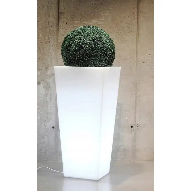 Blomsterpotte Belyst Slim Line m Light Kaldt Lys (svart Kabel)