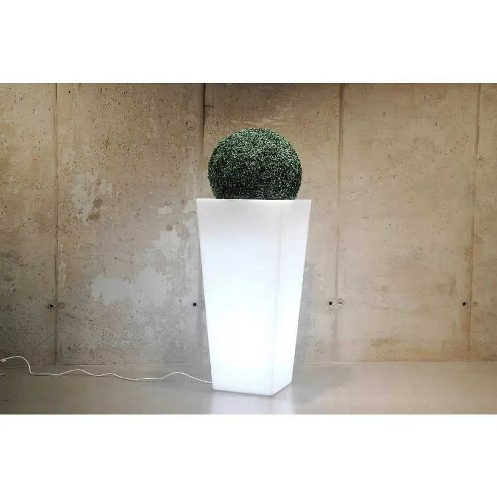 Blomsterpotte Belyst Slim Line m Light Kaldt Lys (svart Kabel)