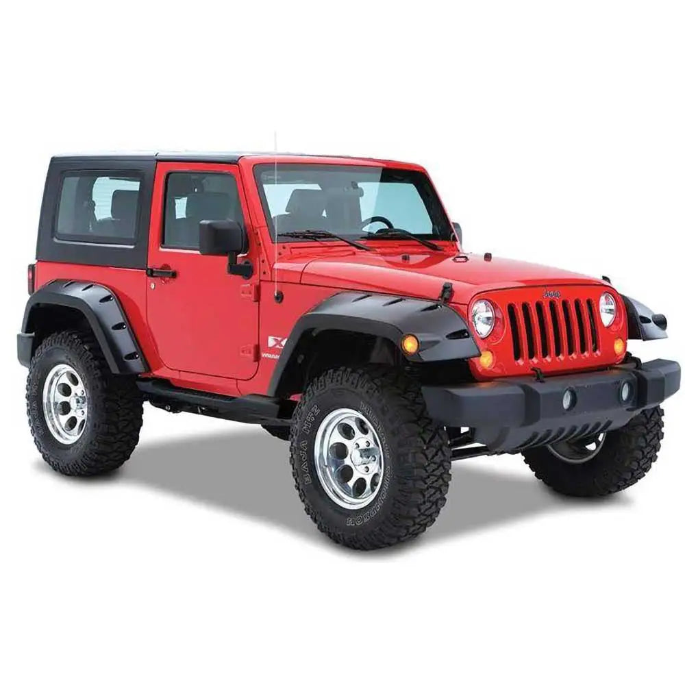 Bushwacker Pocket Style Bakre Skjermbreddere - Jeep Wrangler Jk 2 d 07-18