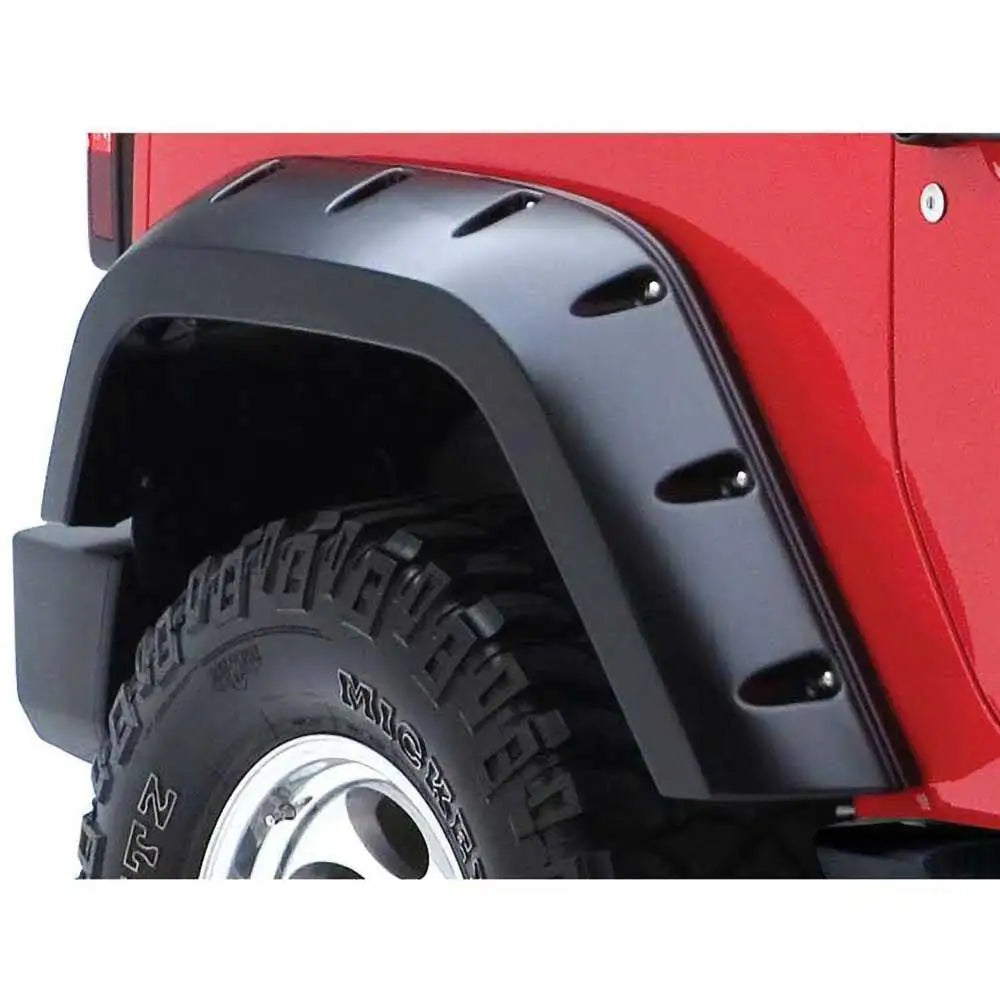 Bushwacker Pocket Style Bakre Skjermbreddere - Jeep Wrangler Jk 2 d 07-18