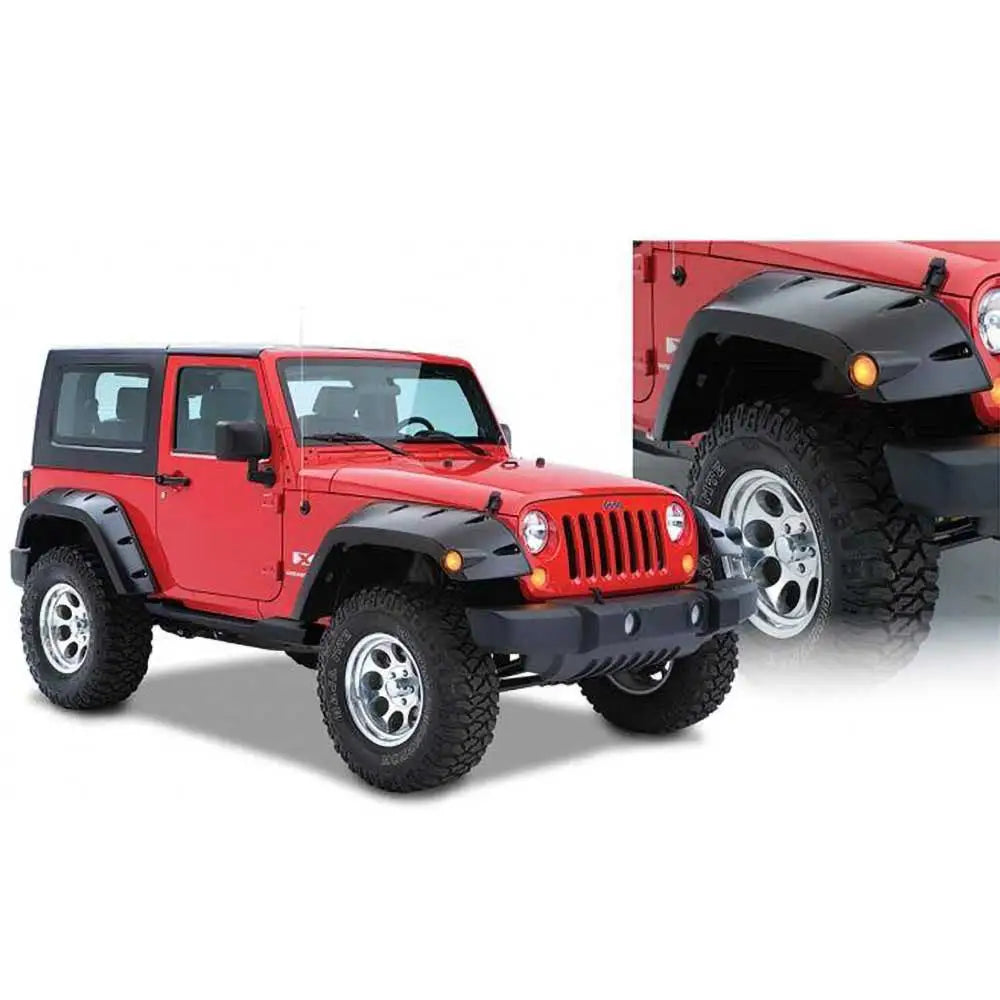 Bushwacker Pocket Style Skjermbreddere - Jeep Wrangler Jk 2 d 07-18