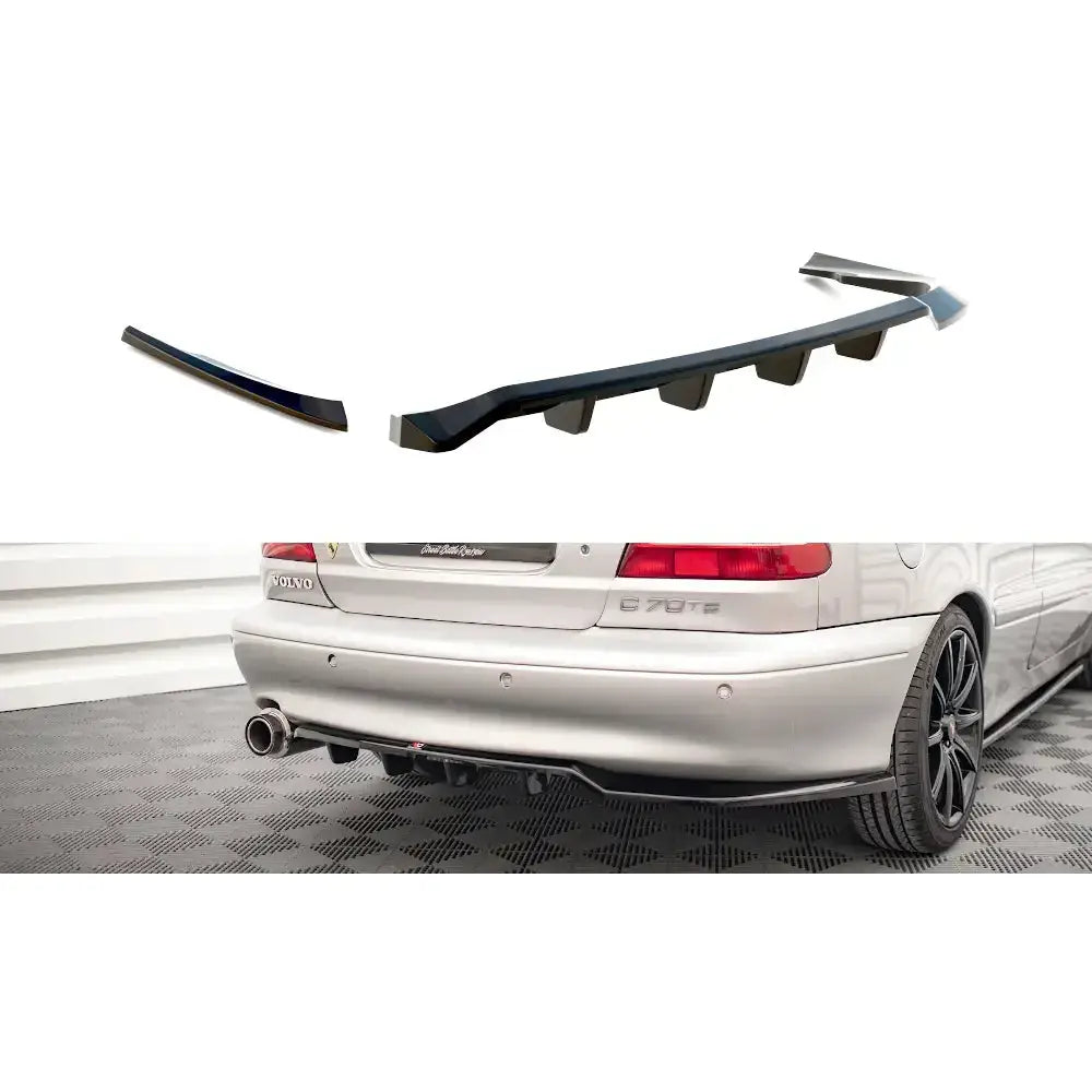 Central Rear Splitter (with Vertical Bars) Volvo C70 Mk1