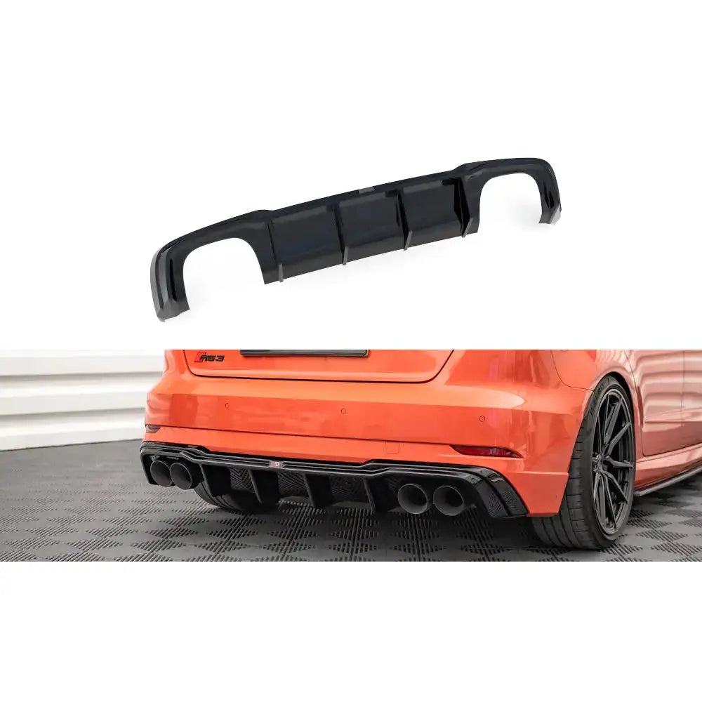 Diffuser (rear Valance) V.2 - Audi Rs3 8v Facelift 17-