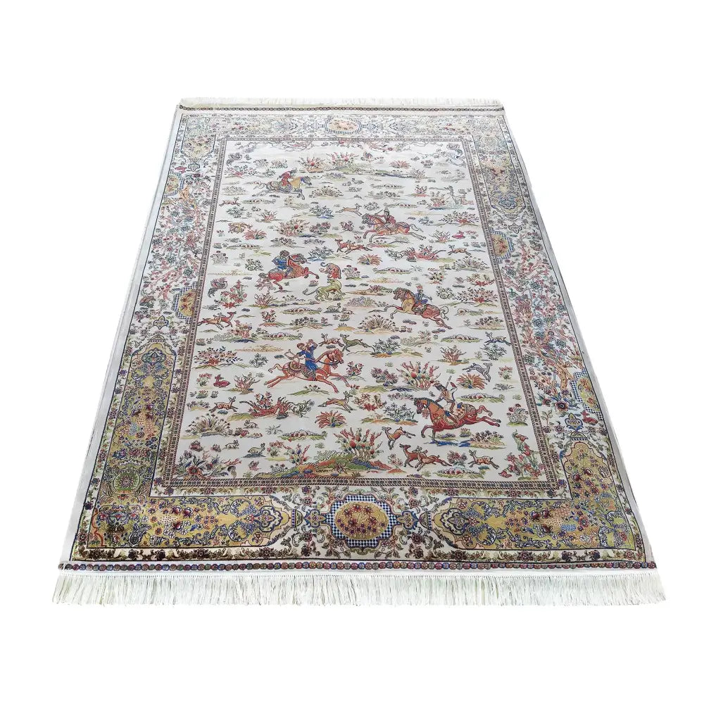 Eksklusiv Qum Silk Tepe 10 Cream 200 x 300 Cm Kjøpegulvvare
