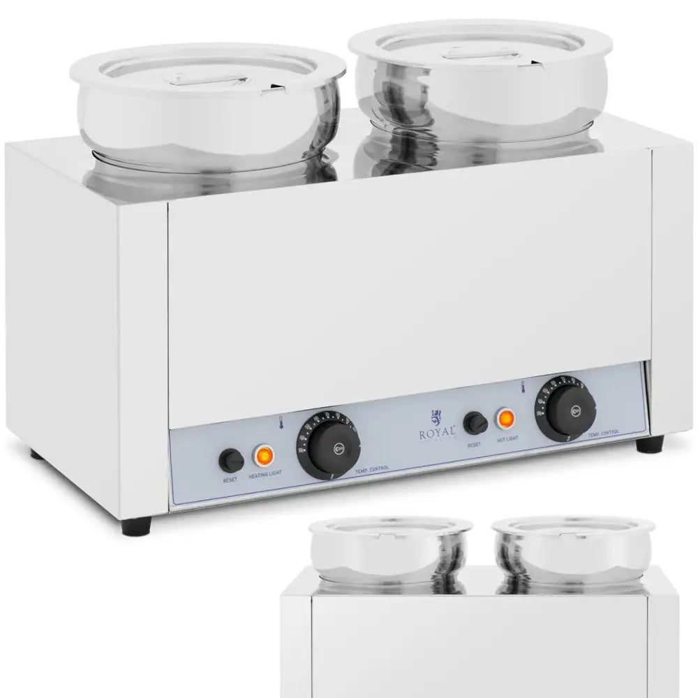 Elektrisk Fonduekjele med Varmestasjon - 1000 w 2 x 7 l