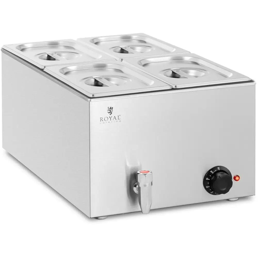 Elektrisk Oppvarmingselement med Kran 4 x Gn 1/4 600 w