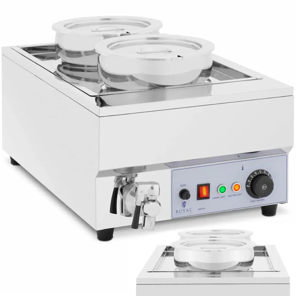 Elektrisk Suppe- og Sjokoladefonduevarmer 1500 w 2 x 7 l