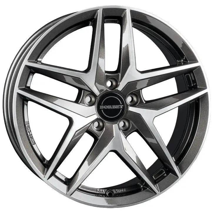 Felg Borbet z Mistral Anthracite Polished Glossy 8x18 5x112 Et38