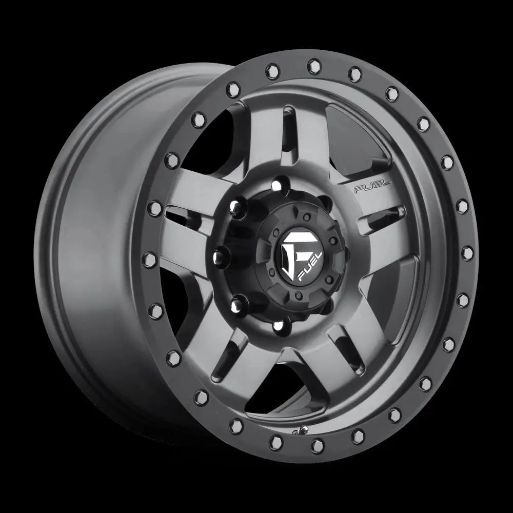 Felg D558 Anza Matte Gun Metal Black Bead Ring Fuel 15x8 Et-18 5x114.3