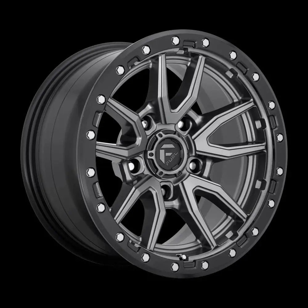 Felg D680 Rebel Matte Gun Metal Black Bead Ring Fuel 17x9 Et-12 5x127