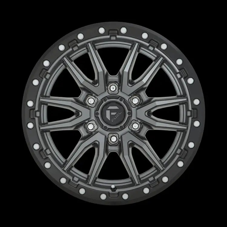 Felg D680 Rebel Matte Gun Metal Black Bead Ring Fuel 20x9 Et1 8x180