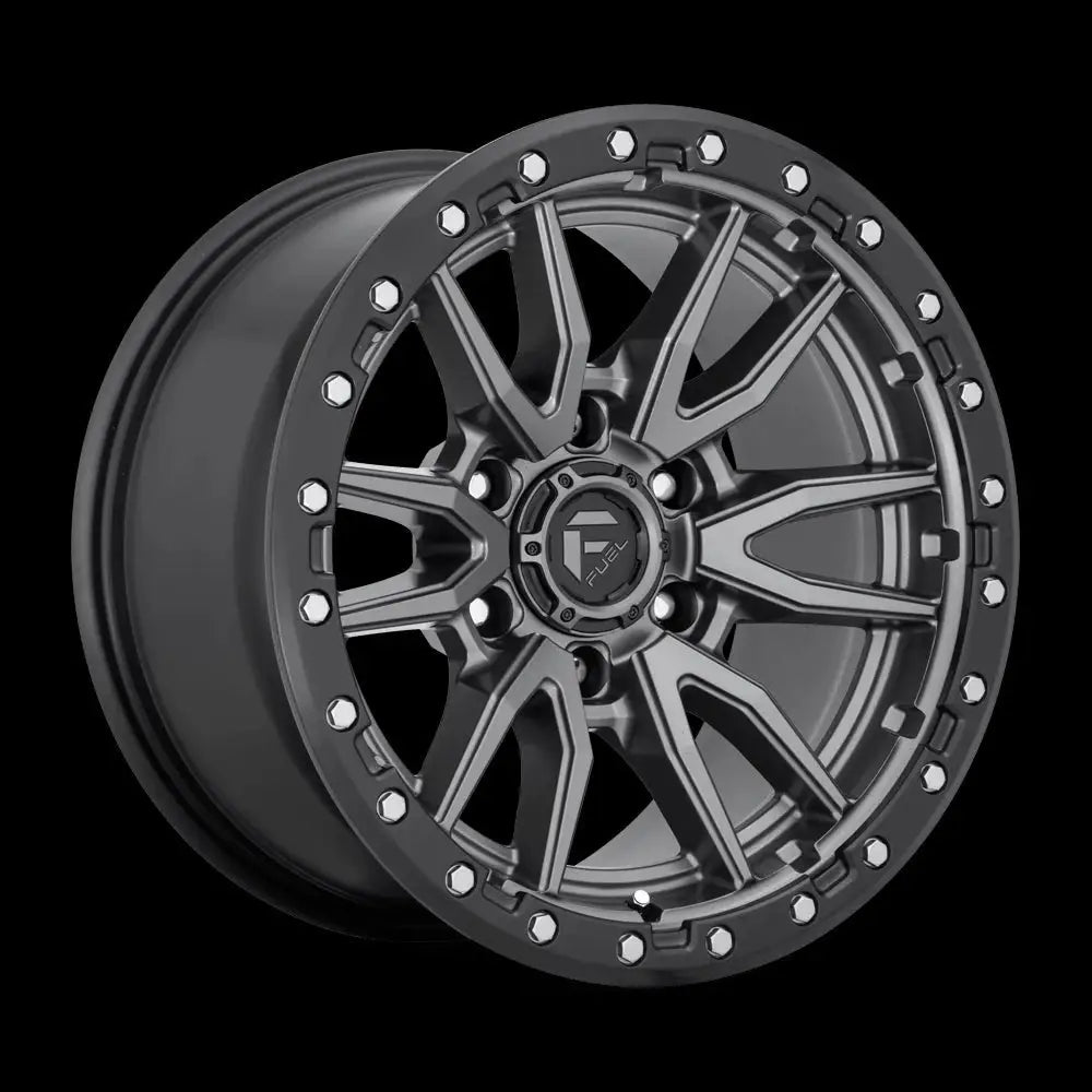 Felg D680 Rebel Matte Gun Metal Black Bead Ring Fuel 22x10 Et-13 6x135