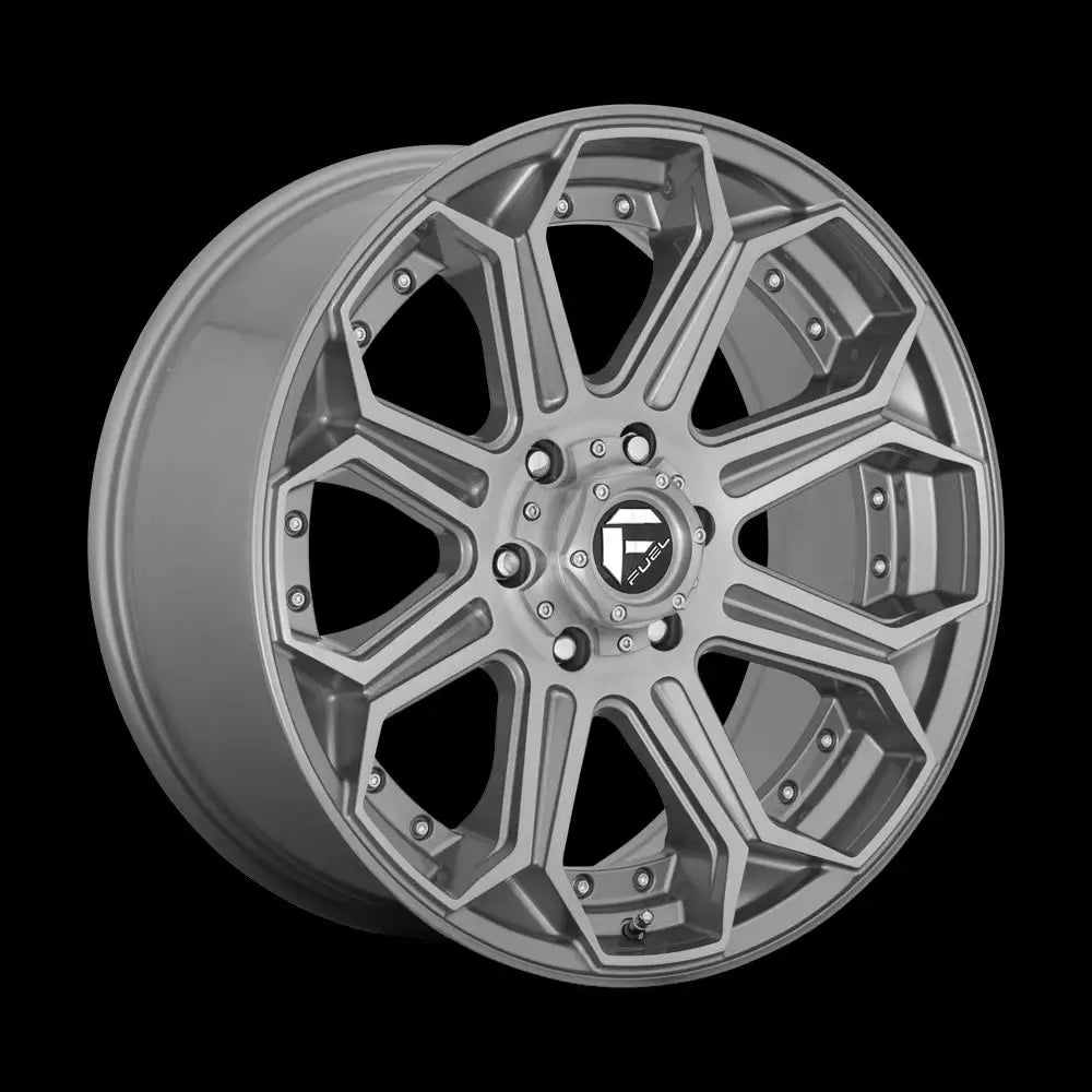 Felg D705 Siege Brushed Gun Metal Tinted Clear Fuel 22x10 Et-18 6x139.7