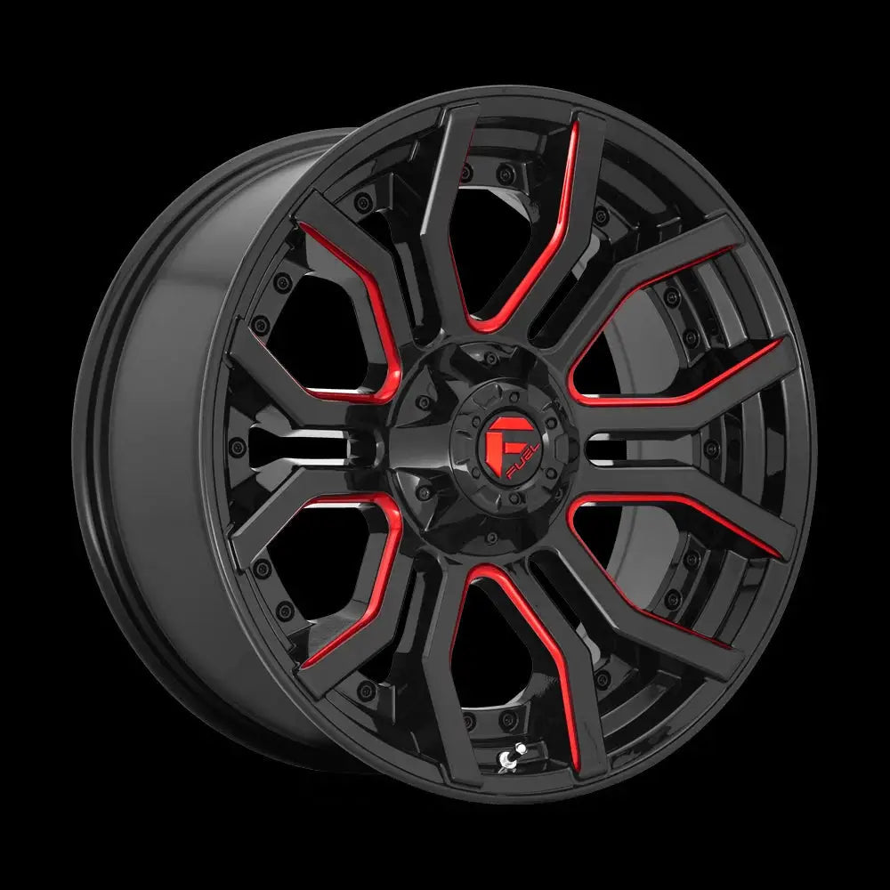 Felg D712 Rage Gloss Black Red Tinted Clear Fuel 20x9 Et1 6x139.7 / 6x135